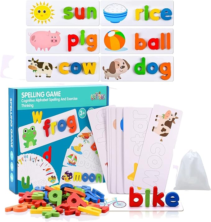 Toystar SpellFun | Learning to read through play – Montessori spelling puzzle - Spelenderwijs leren lezen – Montessori spe...