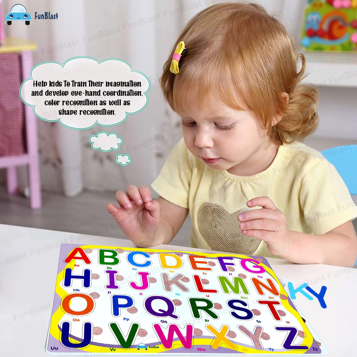 Toystar EduPlay | Learning with fun - Wooden puzzle set for toddlers and preschoolers - Leren met plezier - Houten puzzels...