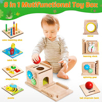 Thumbnail for Toystar EcoToys EduPlay Box | Encourage learning and discovery - Montessori Wooden Playset - Stimuleer leren en ontdekken ...