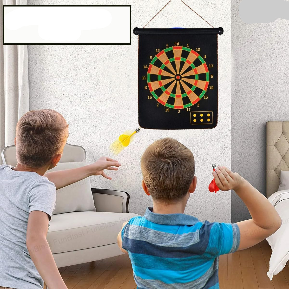 Toystar Magnetix MagnoDart | Safe playing fun - Magnetic dartboard for children, double-sided & foldable - Veilig speelple...