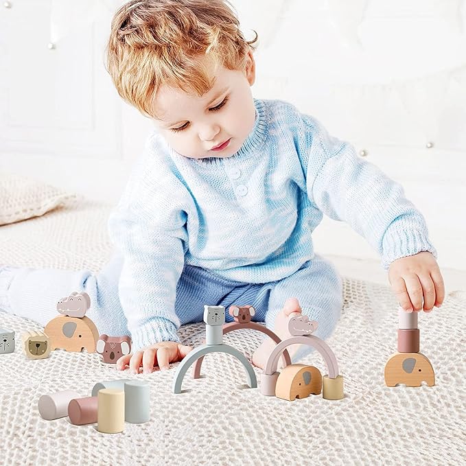 Toystar EcoToys AnimalStack™ | Endless Play and Learning - Montessori animal stacking blocks - Eindeloos Spel en Leren - M...