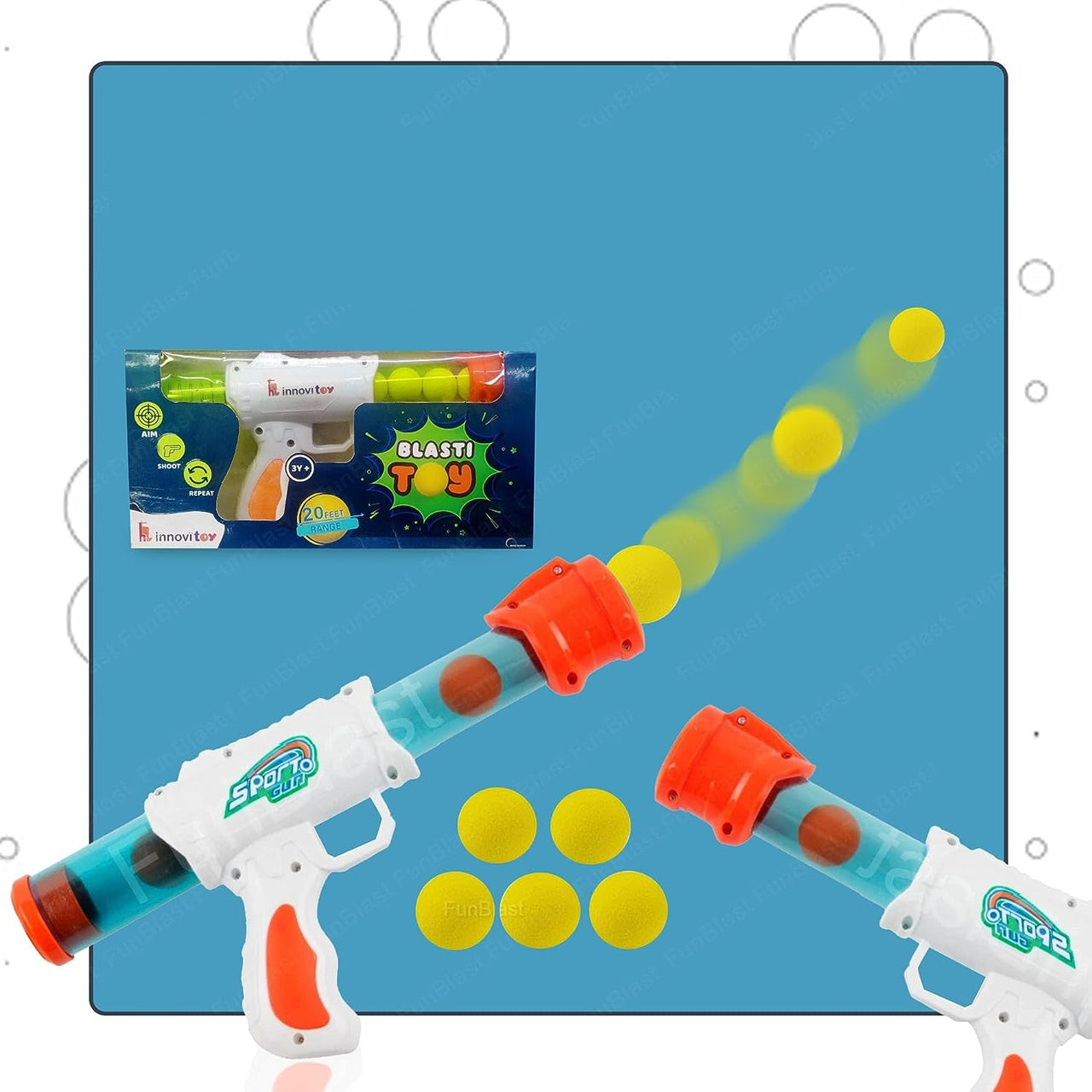 Toystar AirBlaster | Exciting shooting fun - Interactive airgun shooting game with soft EVA balls for children - Bestselle...