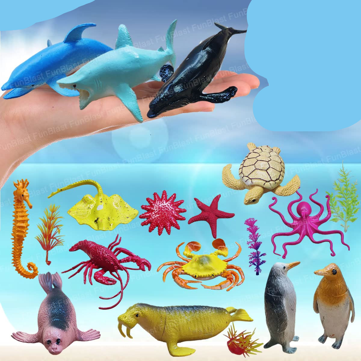 Toystar AquaWorld | Dive into an underwater adventure - Realistic sea animal playset for kids with fish - Duik in een onde...