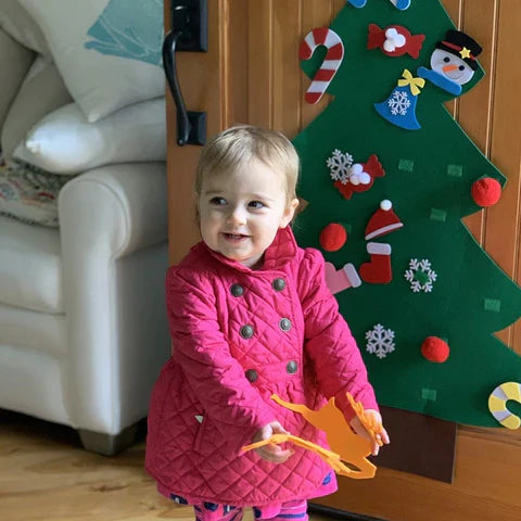 Toystar Felt board tree | Felt board Christmas tree for children - Ontsteek de feestelijke sfeer met de familie - Doe-het-...