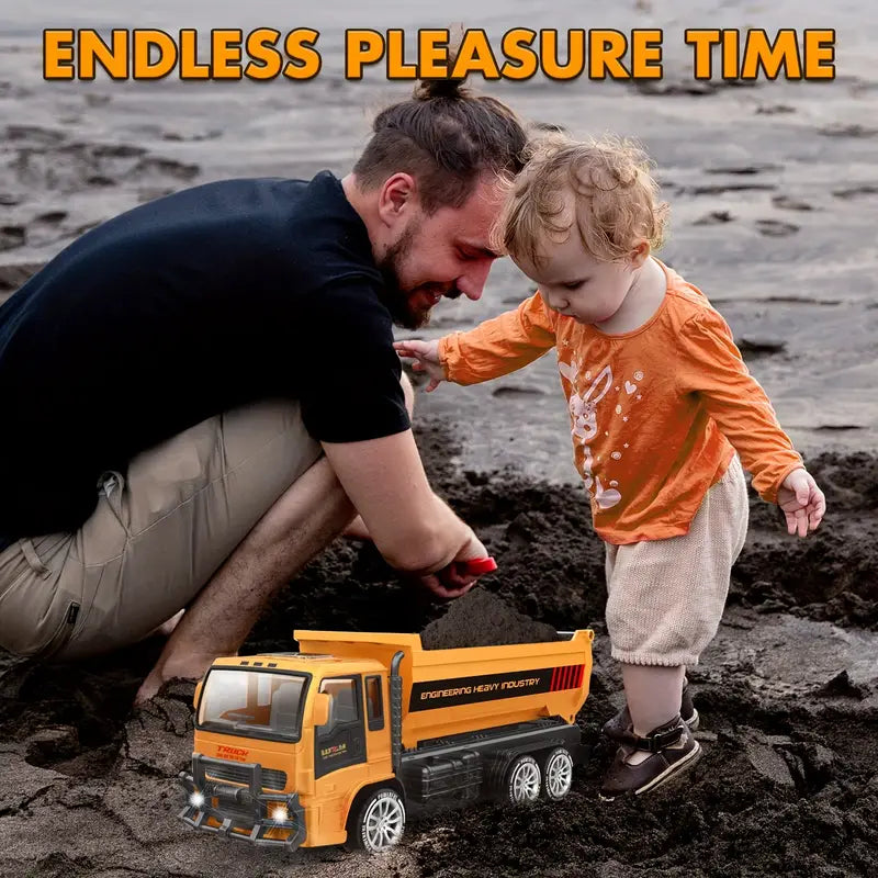 Toystar DynaTruck | Tough RC Truck - Robust Construction Vehicle for Children - Stoere RC Vrachtwagen - Robuust Bouwvoertu...