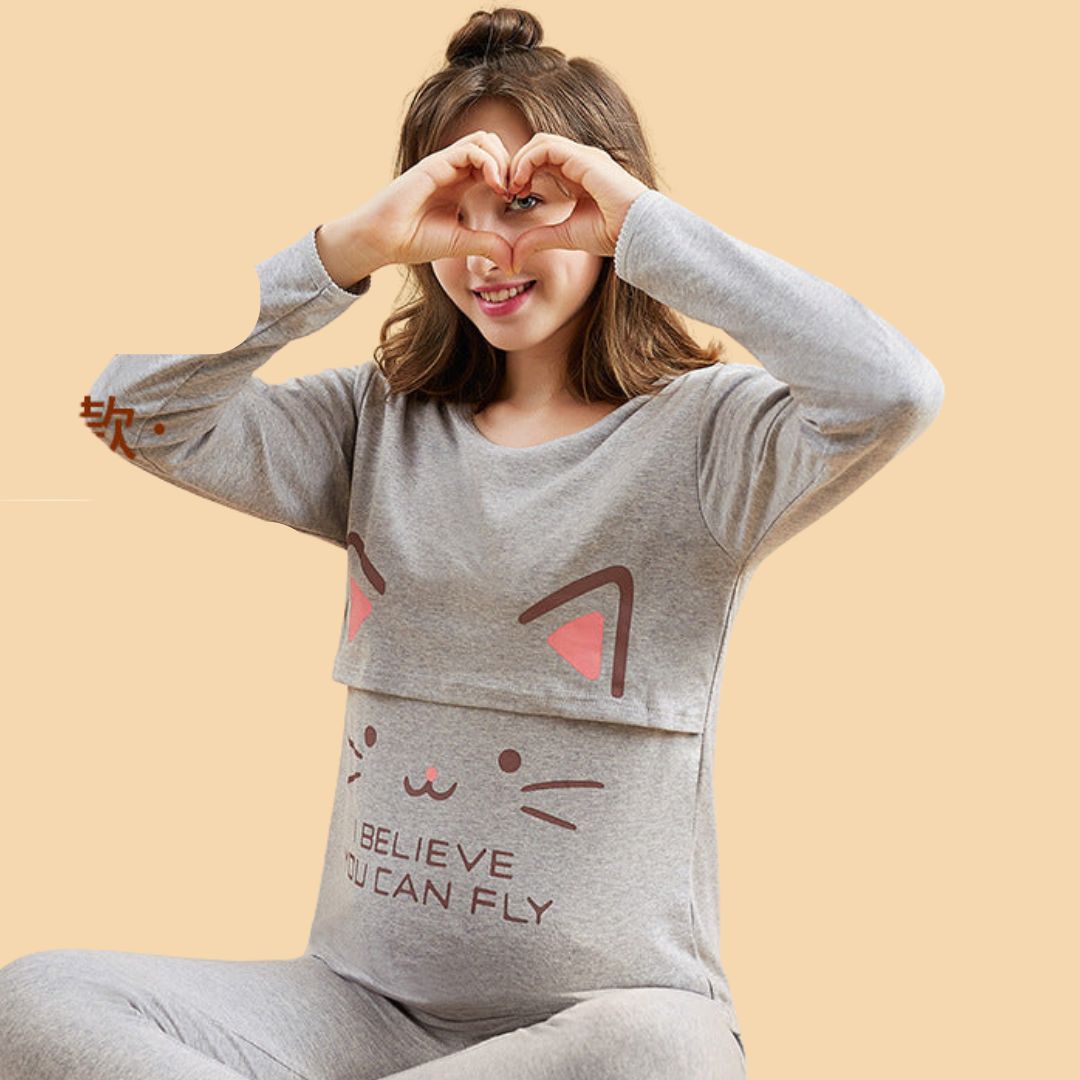 Toystar Mom's Comfort | Feel Beautiful and Caring - Soft Maternity Dress for Home - Voel Je Mooi en Zorgzaam - Zachte Zwan...