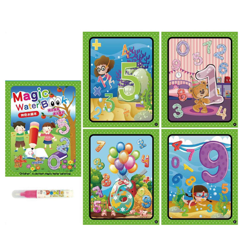 Magic Water Coloring Book | Stimulates creativity and fun - Coloring with water