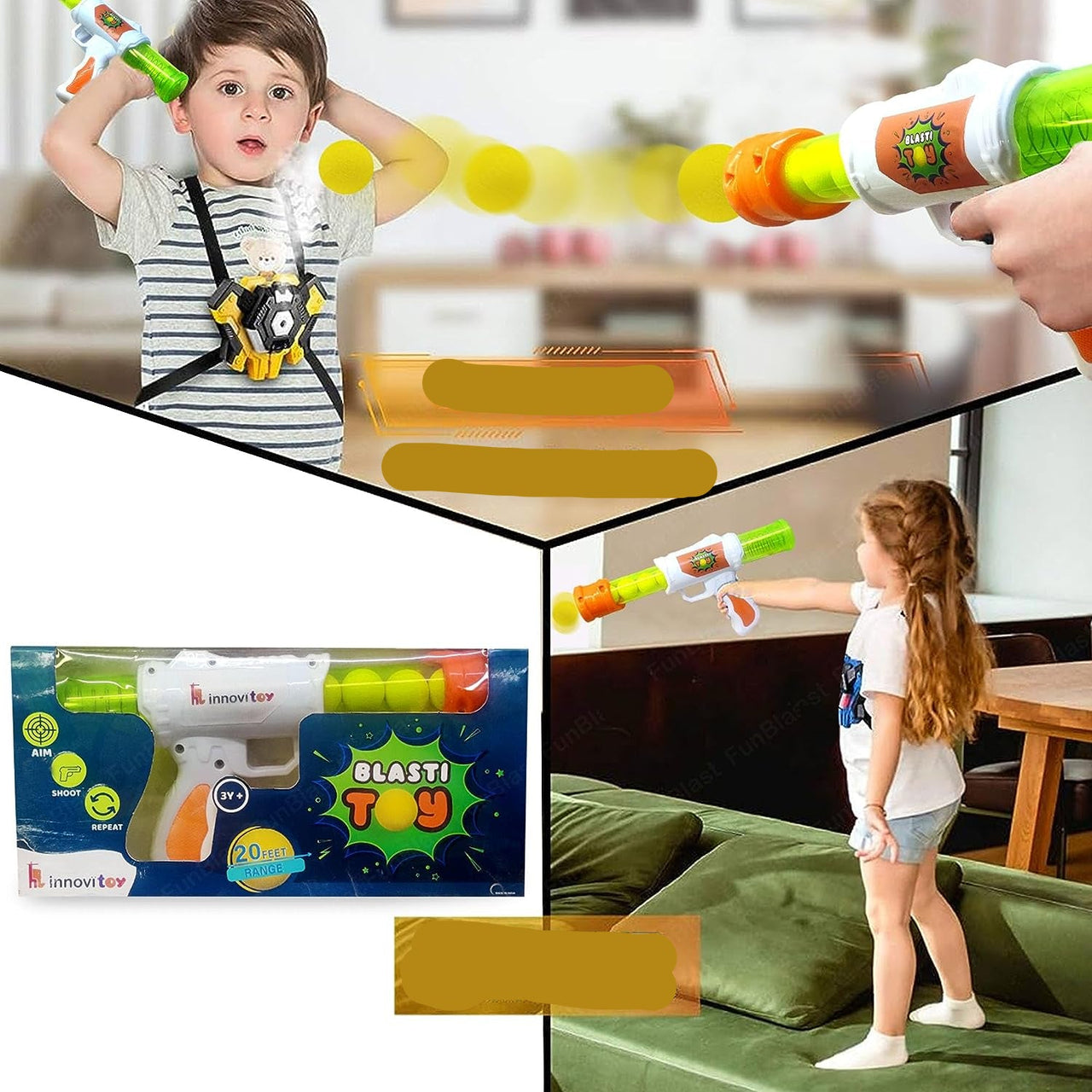 Toystar AirBlaster | Exciting shooting fun - Interactive airgun shooting game with soft EVA balls for children - Bestselle...