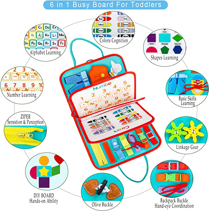 Toystar Toddler Activity Board | Fun and Learning - Montessori Toys - Speelplezier en Leren - Montessori Speelgoed (9)
