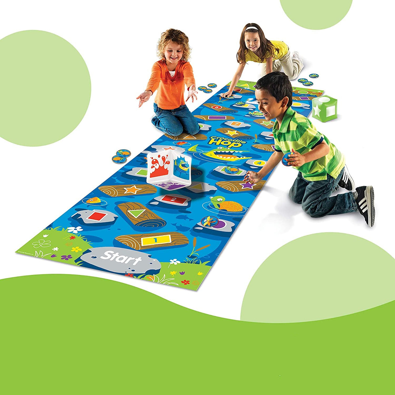Toystar Crocodile Hop | Moving Learning - Educational floor game for children - Bewegend leren - Educatief vloerspel voor ...