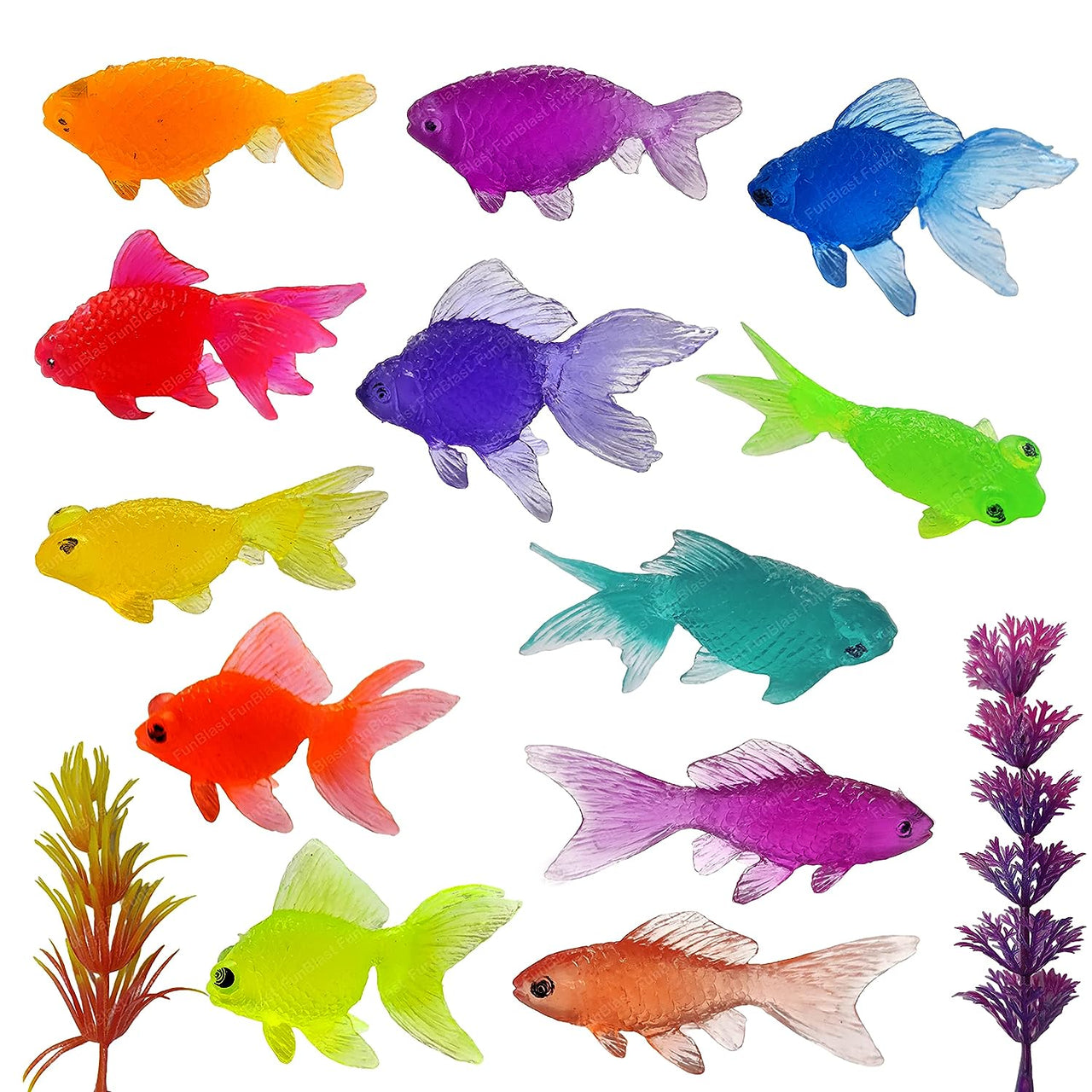Toystar AquaPals | Splashing fun - Cute rubber fish for bath and water fun - Speels leren - Educatieve muzikale autosleute...
