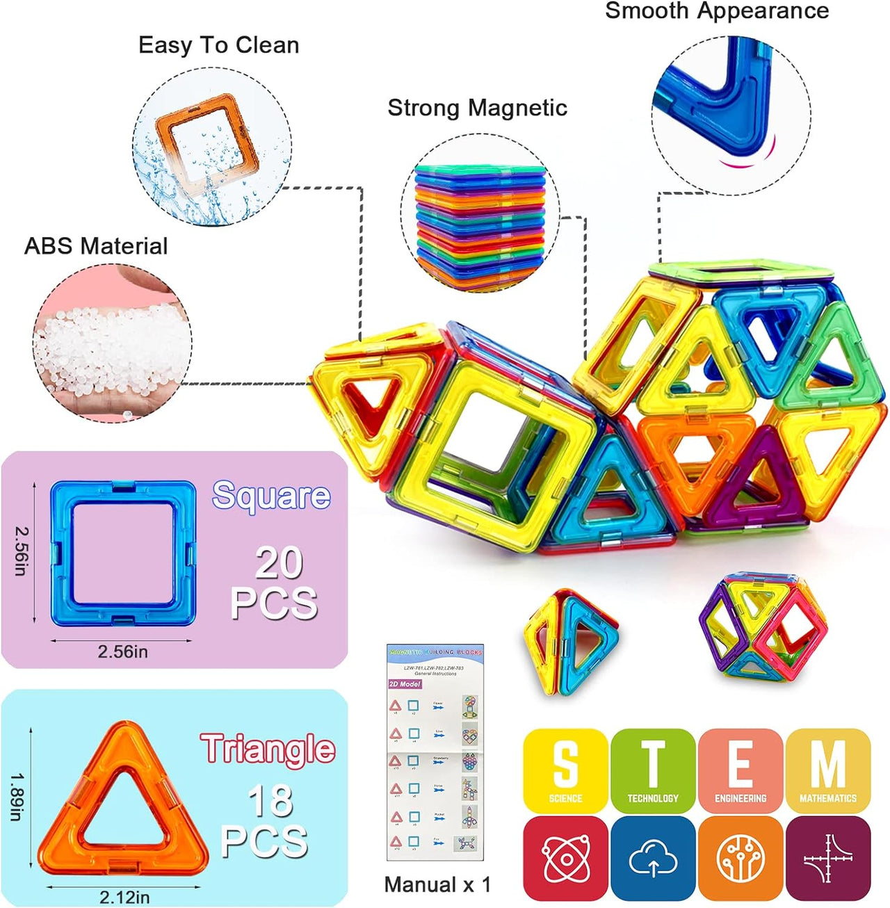 Magnetix Architects Tiles | Encourage budding master builders - Magnetic building toys