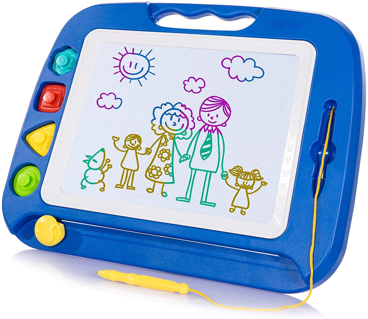 Toystar Magnetix MagniSketch | Endless creative fun - Large magnetic drawing board with 4 colors & stamps - Eindeloos crea...