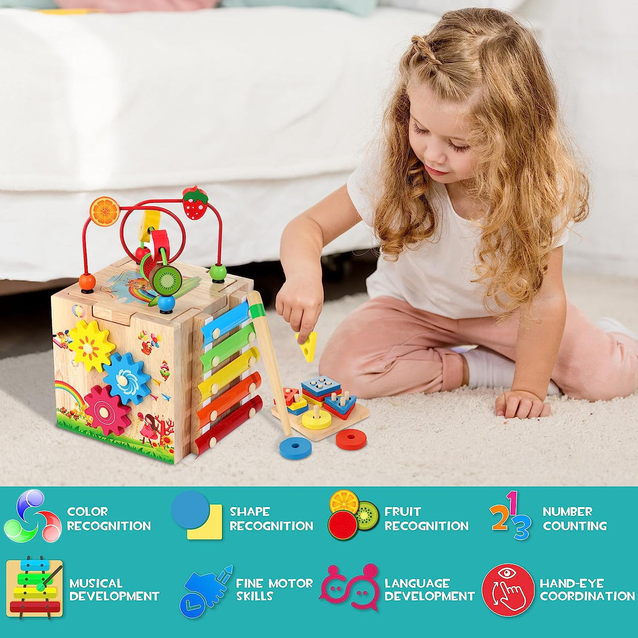 Toystar EcoToys Xylophone Toys | Educational - Cognition Toys for Children - Educatief - Cognitie Speelgoed voor Kinderen ...