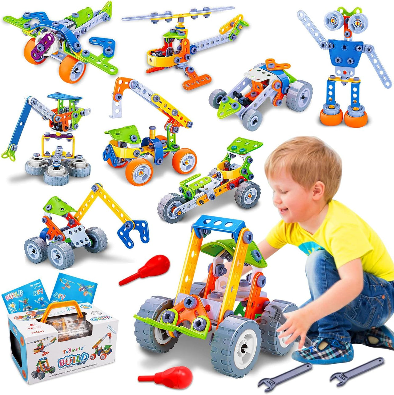 Toystar STEM Construction Set Kids | Creative Blocks for Children - Sensory Development Toys - Bestseller - Creatieve Blok...