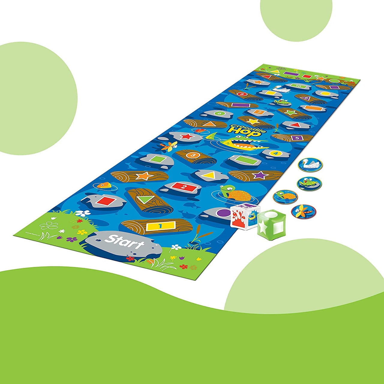 Toystar Crocodile Hop | Moving Learning - Educational floor game for children - Bewegend leren - Educatief vloerspel voor ...