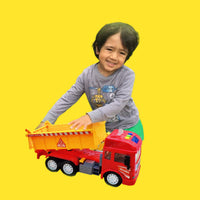 Thumbnail for Toystar PowerTruck | Robust play fun - Friction-driven dump truck with light and sound for children - Bestseller - Robuust...