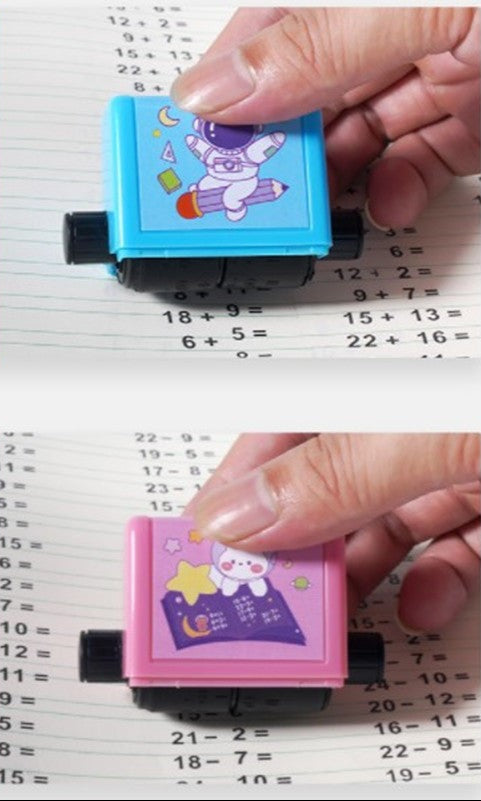 Toystar MathRoller | Learning becomes fun - Math stamp for tables and sums - Leren wordt leuk - Wiskundestempel voor tafel...