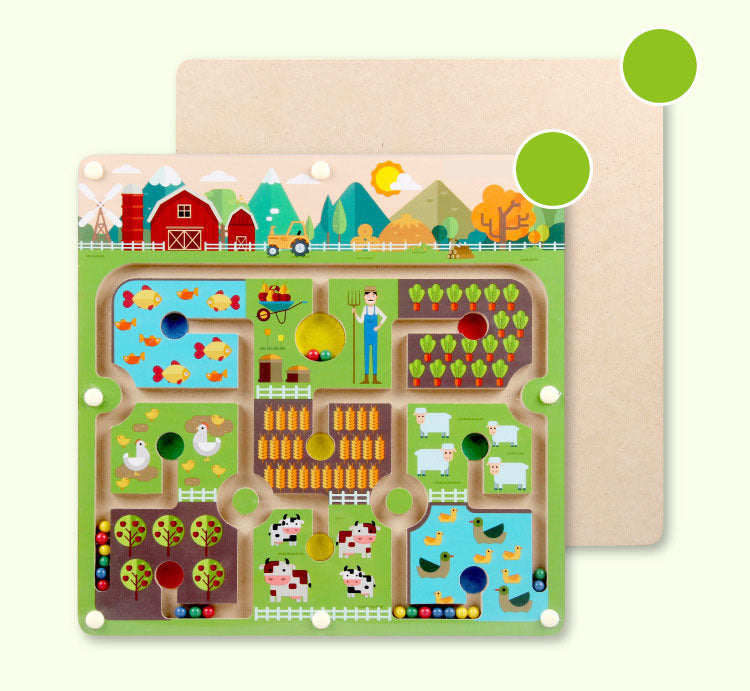 Ecotoys BrainMaze | Strengthen concentration - Magnetic labyrinth puzzle game for kids