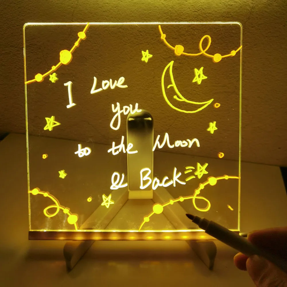 Toystar Personalized LED Lamp | Creative Message Board for Kids - Rechargeable and Extendable - Creatief Berichtbord voor ...