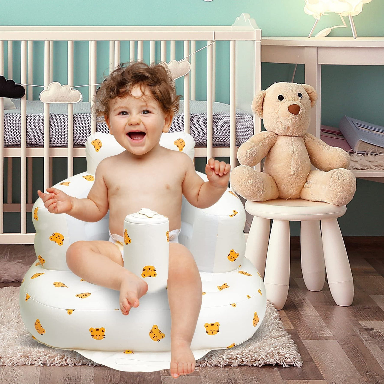 Toystar AirNest Baby Lounger | Safe Support - Inflatable Baby Chair - Bestseller - Veilige Ondersteuning - Opblaasbare Bab...