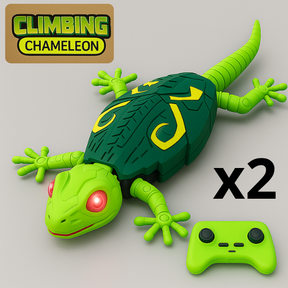 Wall-Climbing Chameleon – LED Eyes & Flexible Movement