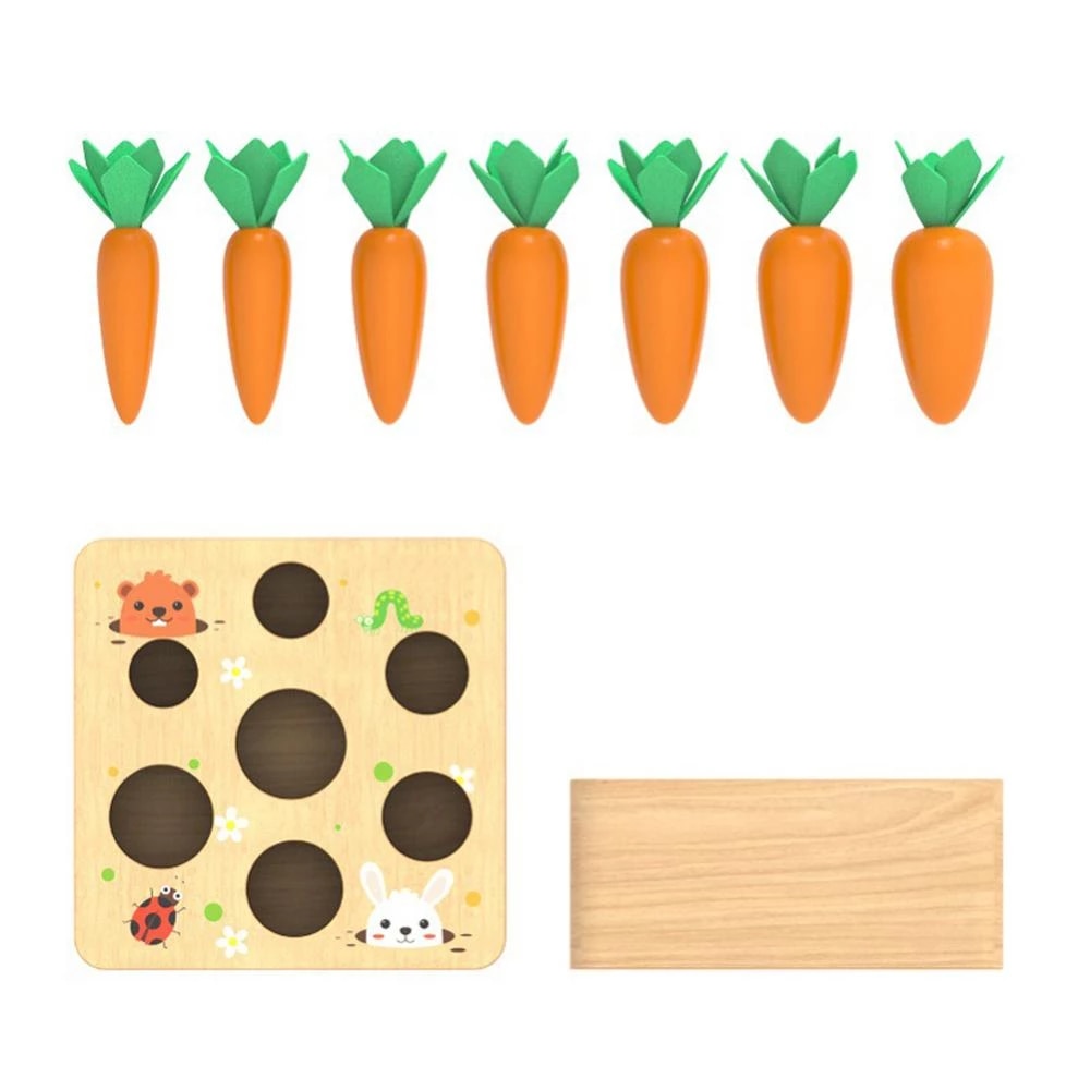 Toystar EcoToys Green Play Vegetables | Play and learn with fun! - Educational Montessori blocks for a healthy lifestyle -...