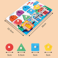 Thumbnail for Toystar EcoToys Lock & Learn Board | Motor Development - Educational Game Board - Motorische Ontwikkeling - Educatief Spee...