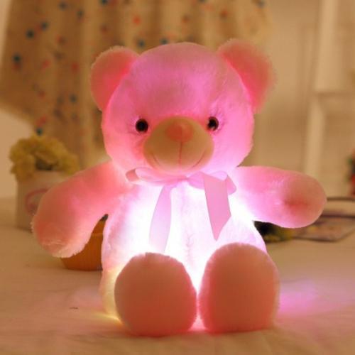 Toystar GlowTeddy | Light up the night - LED Teddy Bear Plush Toy for children - Verlicht de nacht - LED Teddy Beer Knuffe...