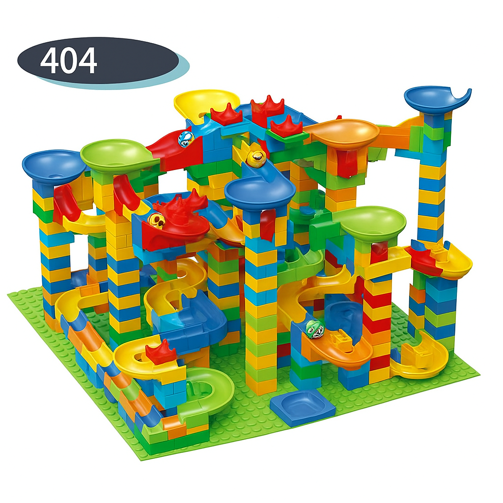 Marble Track Adventure | Hours of fun for everyone - Building Blocks Marble Track