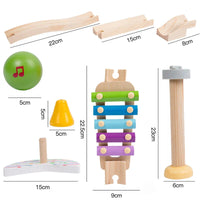 Thumbnail for Toystar EcoToys Wooden Pipe Blocks | Music and Learning Fun - Motor Skills - Muziek en Leerplezier - Motorische Vaardighed...