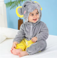 Thumbnail for CozyCub Flannel Onesie | 2-36 Months, Soft & Breathable – Ultimate Warmth for Your Baby