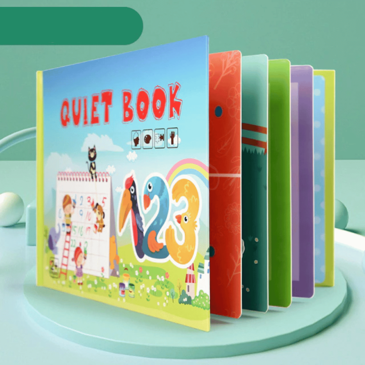 Toystar LearnPlay | Educational Fun - Montessori Activity Toy Sensory Quiet Book for Toddlers - Educatief plezier - Montes...
