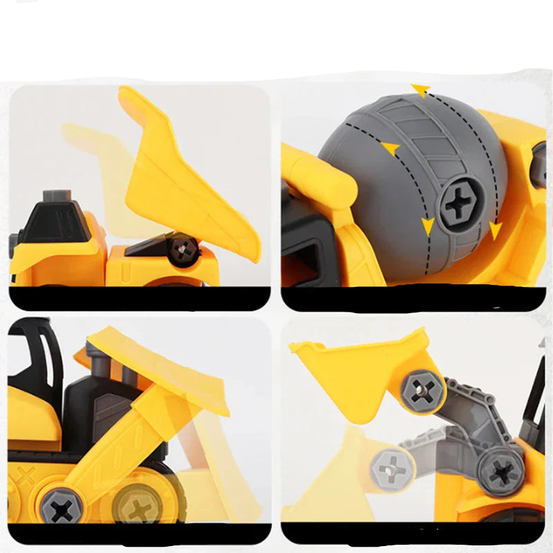 Toystar BuildMaster | Stimulate your child's creativity - construction playset with excavator, tractor and more - stimulee...