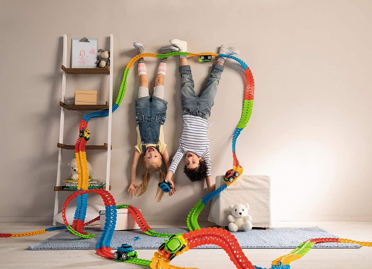 Toystar Real Changeable Track with LED Lights | Splashing Action - Race Track for Children - Spetterende Actie - Racebaan ...