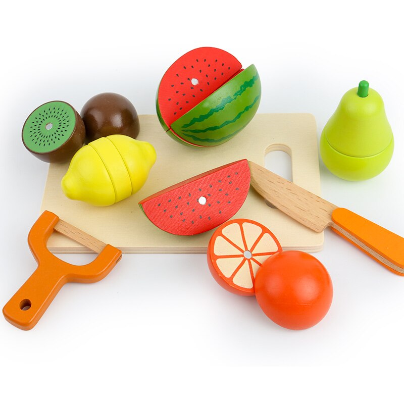 Toystar EcoToys ChefPal - Make cooking magical | Wooden cutting fruit & vegetable set for children - Maak koken magisch | ...