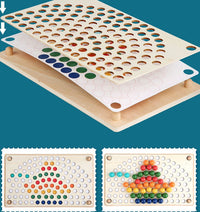 Thumbnail for Toystar EcoToys Wooden Rainbow Board | Educational Puzzle Game - Colors and Shapes - Educatief Puzzelspel - Kleuren en Vor...