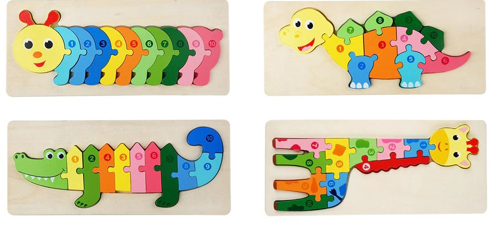 Toystar WildBlocks | Discover and play - Wooden animal puzzle for toddlers - Ontdek en speel - Houten dierenpuzzel voor pe...