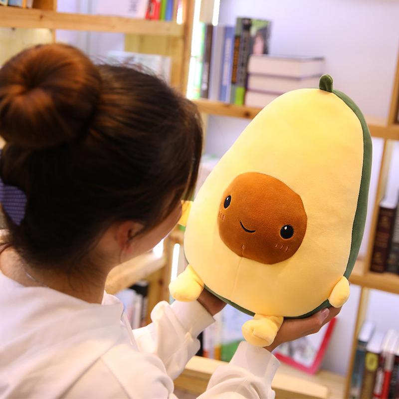 Toystar Cuddli | Soft Avocado Plush Toy - Cushion Decoration and Gift - Zachte Avocado Knuffel - Kussen Decoratie en Cadea...