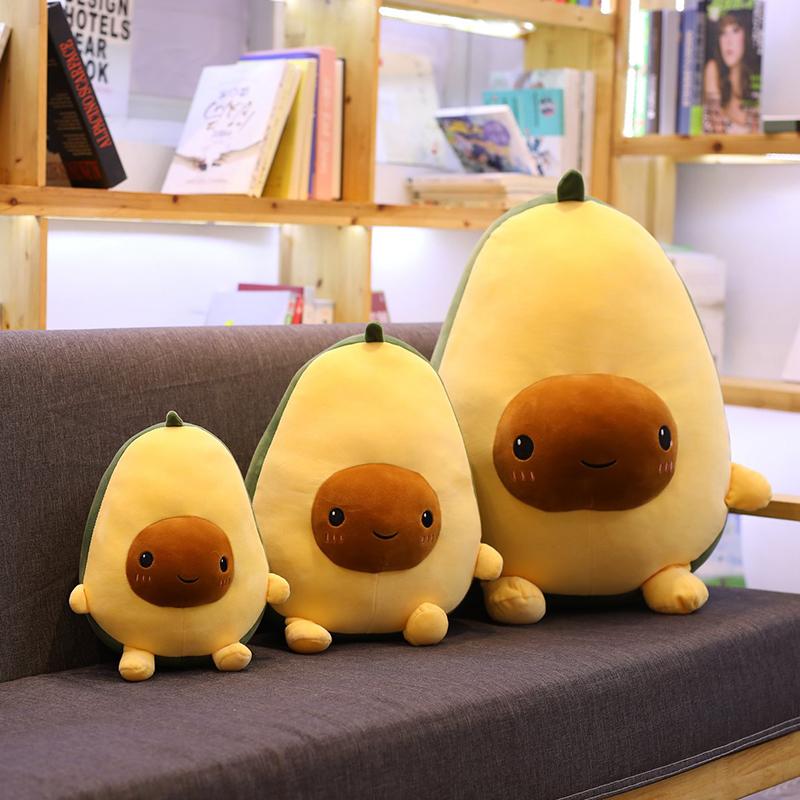 Toystar Cuddli | Soft Avocado Plush Toy - Cushion Decoration and Gift - Zachte Avocado Knuffel - Kussen Decoratie en Cadea...