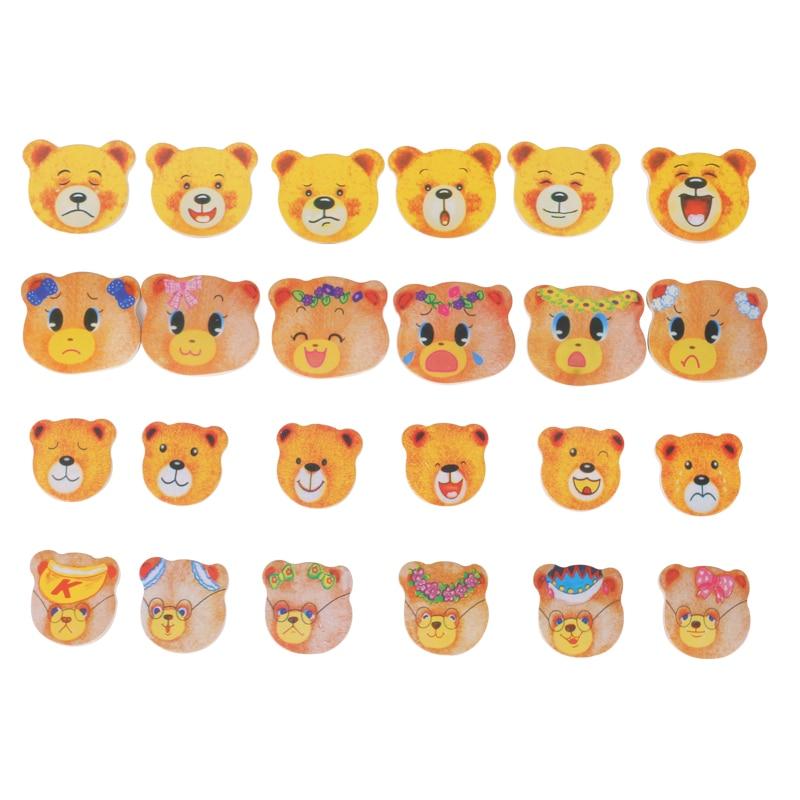 Toystar EcoToys Cartoon Bear Clothing Puzzle | Educational Wooden Game - Learn with Clothes Changes - Educatief Houten Spe...