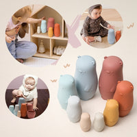Thumbnail for Toystar NestiePlay | Learning through play - Silicone stackable matryoshka dolls - Spelenderwijs leren - Silicone stapelba...