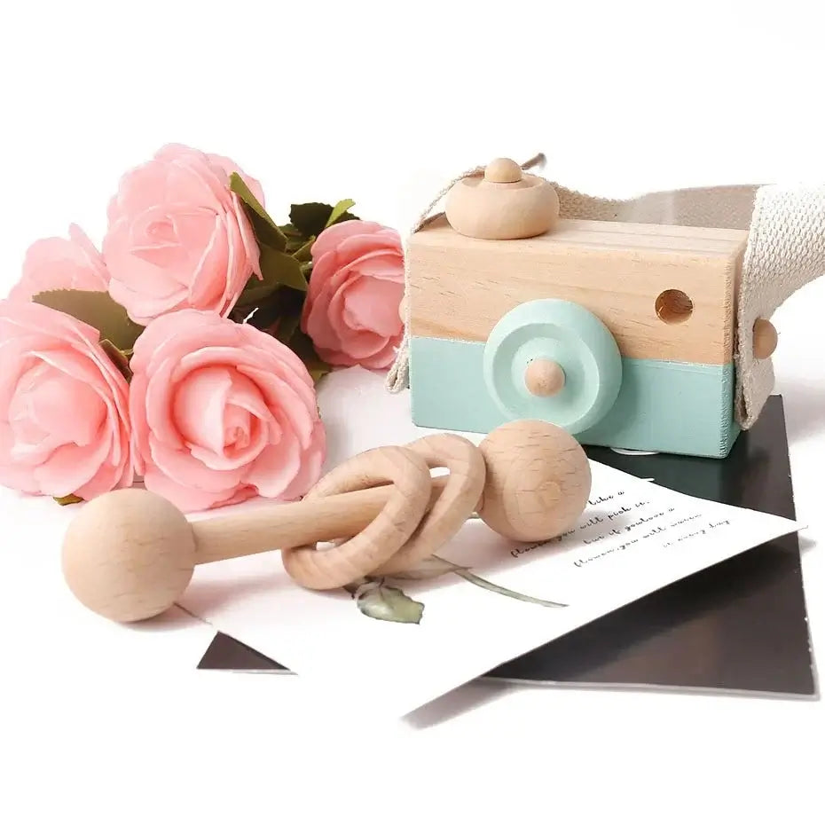 Toystar EcoToys SnapWood | Discover through play - Wooden toy camera for creative children - Spelend ontdekken - Houten sp...
