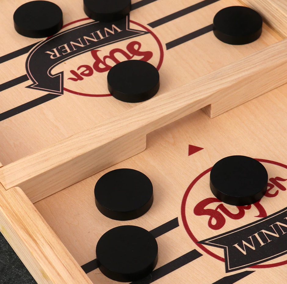 Slam Shot | Family Wooden Hockey Game - Reaction Game