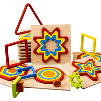 Thumbnail for Toystar EcoToys Geometric Puzzle | Educational puzzle with shapes - Geometric Wooden Puzzle - Educatief puzzelen met vorme...