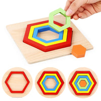 Thumbnail for Toystar EcoToys Geometric Puzzle | Educational puzzle with shapes - Geometric Wooden Puzzle - Educatief puzzelen met vorme...