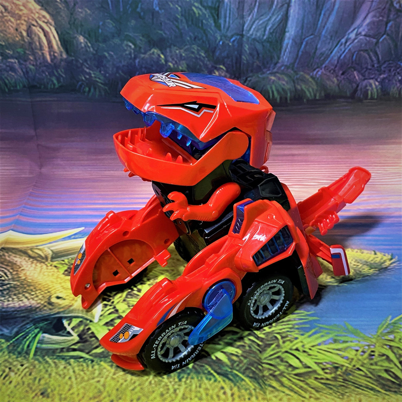 Toystar Transform Dino Car | Give your child endless adventures - The ultimate transforming dinosaur car - Geef je kind ei...