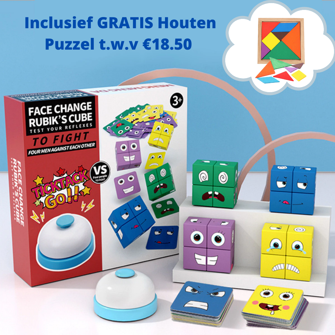 Toystar Face Expression Cubes | Stimulates Thinking Training and Creative Play - Block Puzzle for Children - Stimuleert De...