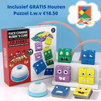 Thumbnail for Toystar Face Expression Cubes | Stimulates Thinking Training and Creative Play - Block Puzzle for Children - Stimuleert De...