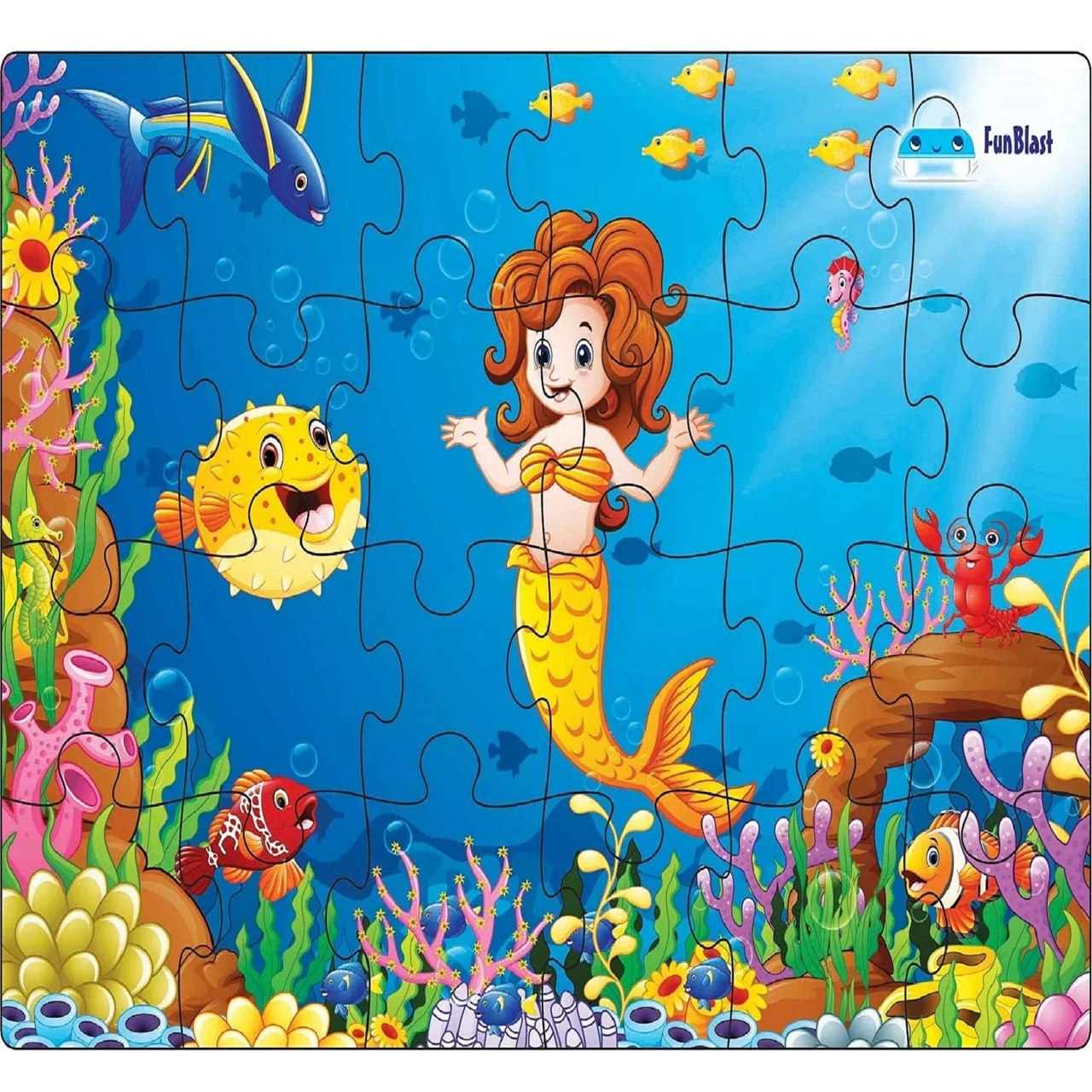 Toystar AquaPuzzle | Enchanting underwater adventures - Wooden mermaid puzzle for children - Betoverende onderwateravontur...